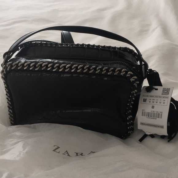 Zara Messenger Small bag with chains - Picture 5 of 7